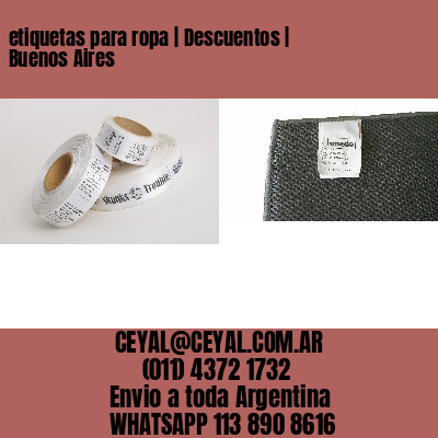 etiquetas para ropa | Descuentos | Buenos Aires