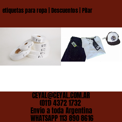 etiquetas para ropa | Descuentos | Pilar