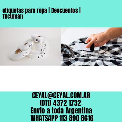 etiquetas para ropa | Descuentos | Tucuman