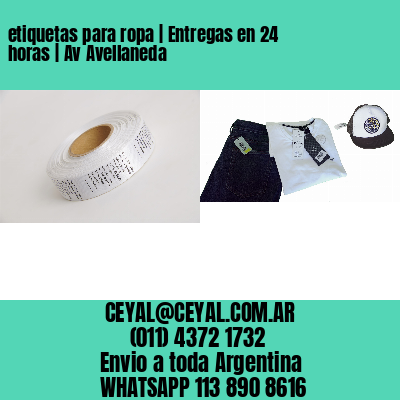 etiquetas para ropa | Entregas en 24 horas | Av Avellaneda