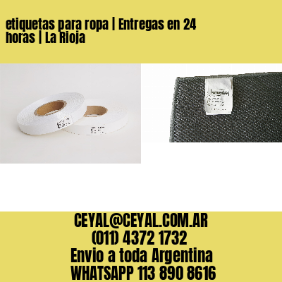 etiquetas para ropa | Entregas en 24 horas | La Rioja
