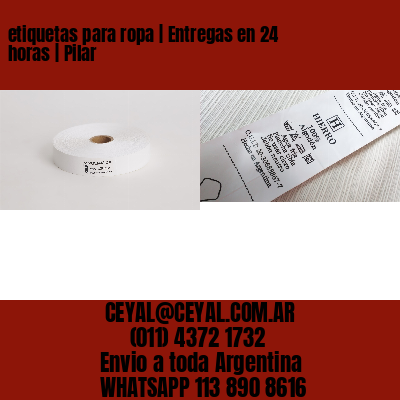 etiquetas para ropa | Entregas en 24 horas | Pilar