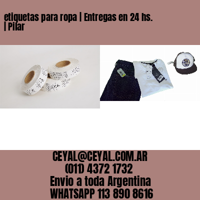etiquetas para ropa | Entregas en 24 hs. | Pilar