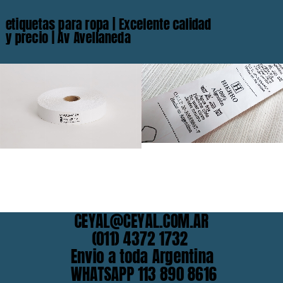 etiquetas para ropa | Excelente calidad y precio | Av Avellaneda