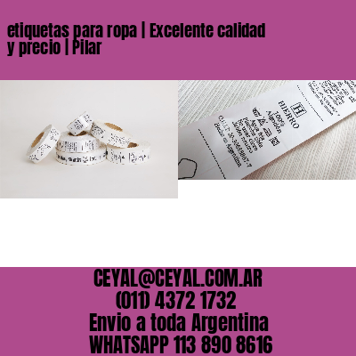 etiquetas para ropa | Excelente calidad y precio | Pilar