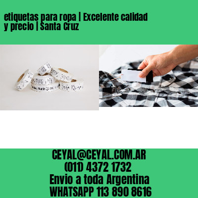 etiquetas para ropa | Excelente calidad y precio | Santa Cruz