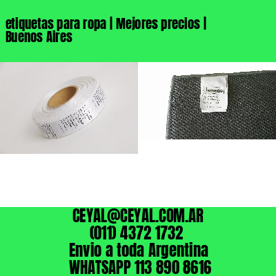 etiquetas para ropa | Mejores precios | Buenos Aires