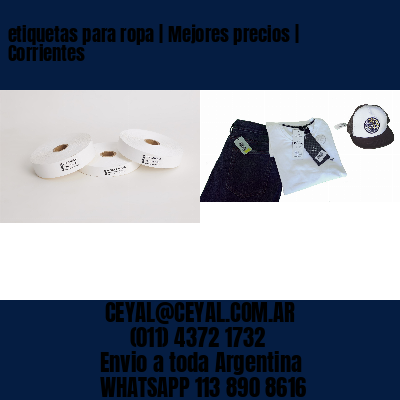 etiquetas para ropa | Mejores precios | Corrientes