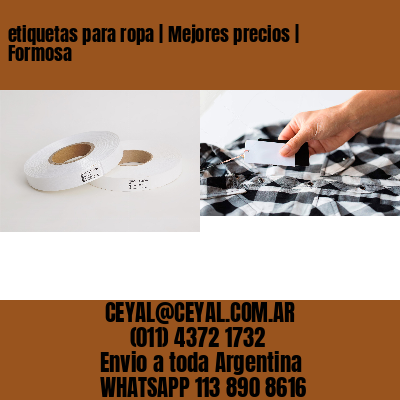 etiquetas para ropa | Mejores precios | Formosa