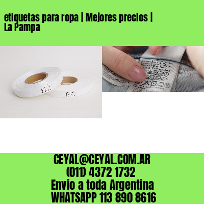 etiquetas para ropa | Mejores precios | La Pampa