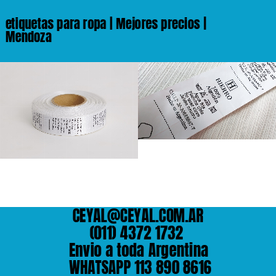 etiquetas para ropa | Mejores precios | Mendoza
