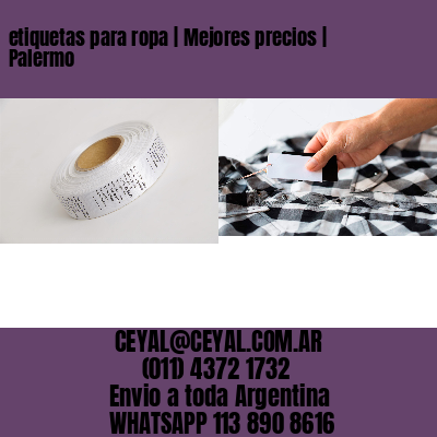 etiquetas para ropa | Mejores precios | Palermo