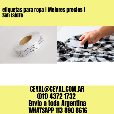 etiquetas para ropa | Mejores precios | San Isidro