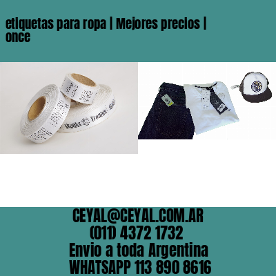 etiquetas para ropa | Mejores precios | once