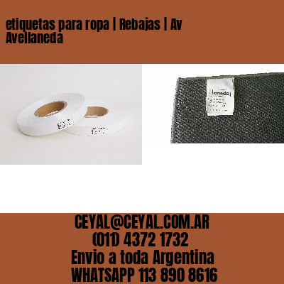 etiquetas para ropa | Rebajas | Av Avellaneda