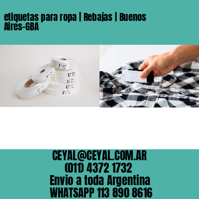 etiquetas para ropa | Rebajas | Buenos Aires-GBA