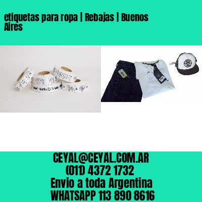 etiquetas para ropa | Rebajas | Buenos Aires