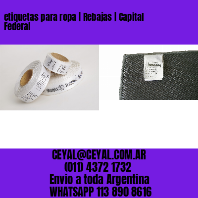 etiquetas para ropa | Rebajas | Capital Federal