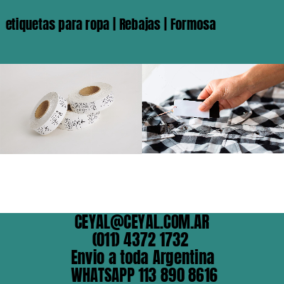 etiquetas para ropa | Rebajas | Formosa
