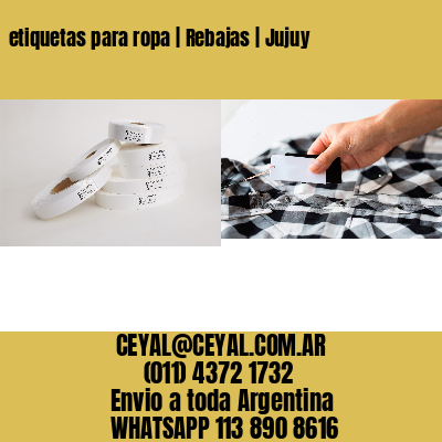 etiquetas para ropa | Rebajas | Jujuy