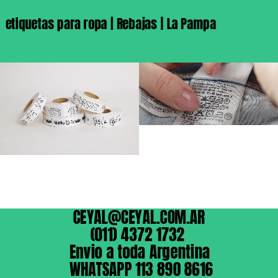 etiquetas para ropa | Rebajas | La Pampa