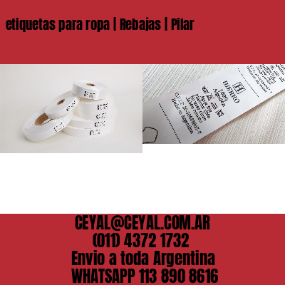 etiquetas para ropa | Rebajas | Pilar