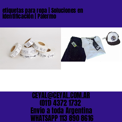etiquetas para ropa | Soluciones en identificación | Palermo