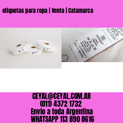 etiquetas para ropa | Venta | Catamarca