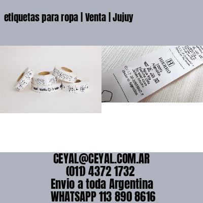 etiquetas para ropa | Venta | Jujuy