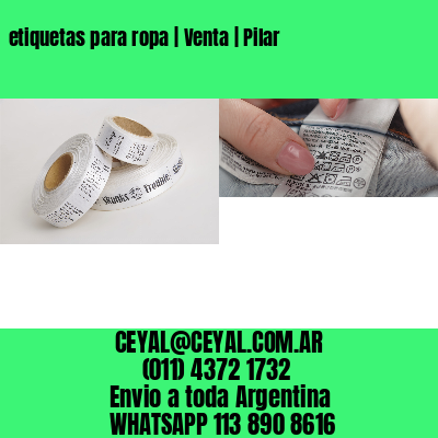 etiquetas para ropa | Venta | Pilar