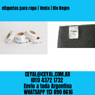 etiquetas para ropa | Venta | Rio Negro