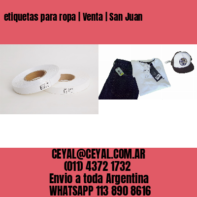 etiquetas para ropa | Venta | San Juan