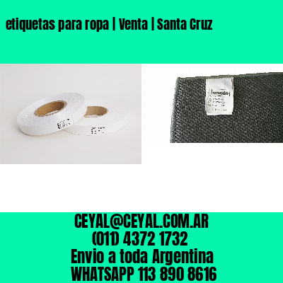 etiquetas para ropa | Venta | Santa Cruz