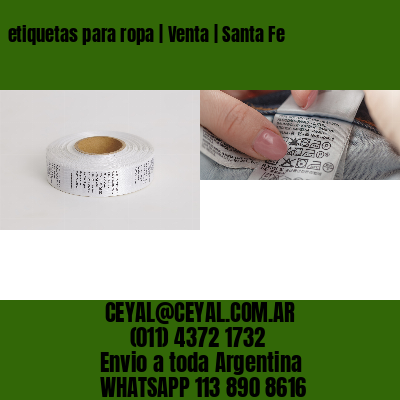 etiquetas para ropa | Venta | Santa Fe