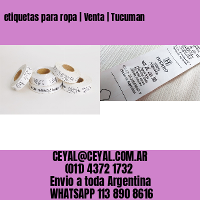 etiquetas para ropa | Venta | Tucuman