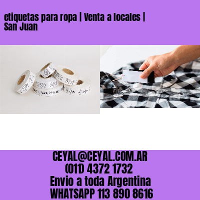 etiquetas para ropa | Venta a locales | San Juan