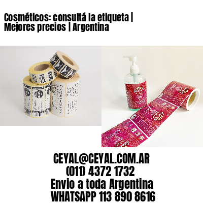 Cosméticos: consultá la etiqueta | Mejores precios | Argentina