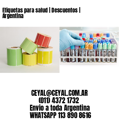 Etiquetas para salud | Descuentos | Argentina