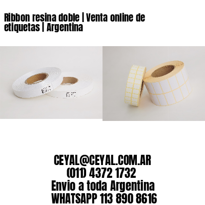 Ribbon resina doble | Venta online de etiquetas | Argentina