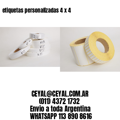 etiquetas personalizadas 4 x 4