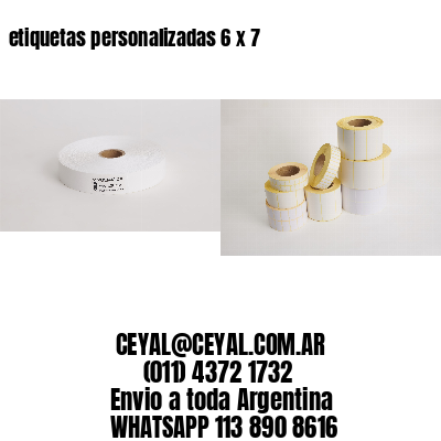 etiquetas personalizadas 6 x 7