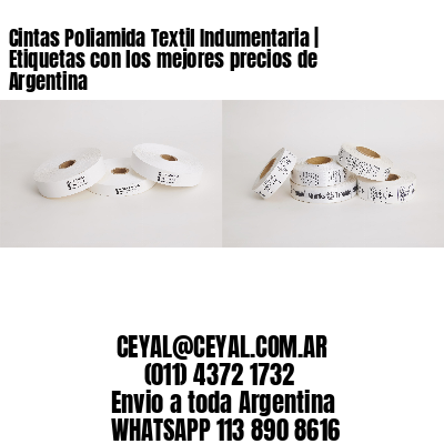 Cintas Poliamida Textil Indumentaria | Etiquetas con los mejores precios de Argentina