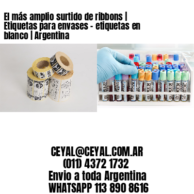 El más amplio surtido de ribbons | Etiquetas para envases - etiquetas en blanco | Argentina
