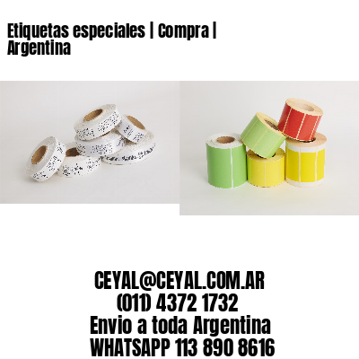 Etiquetas especiales | Compra | Argentina