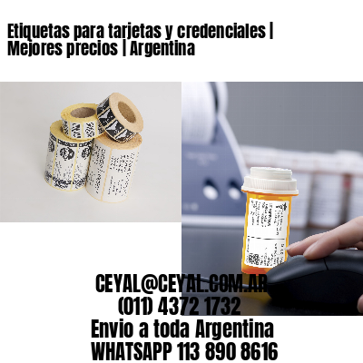 Etiquetas para tarjetas y credenciales | Mejores precios | Argentina