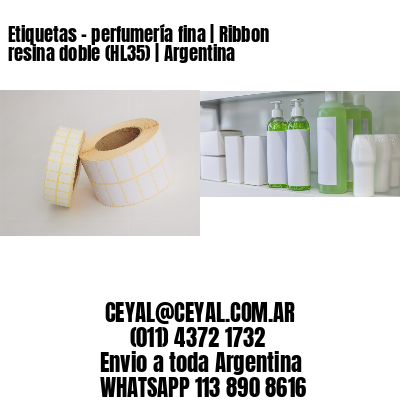 Etiquetas - perfumería fina | Ribbon resina doble (HL35) | Argentina
