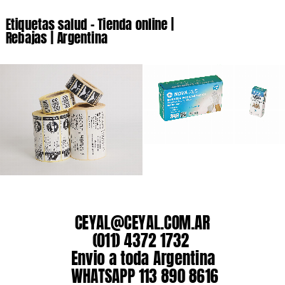 Etiquetas salud - Tienda online | Rebajas | Argentina