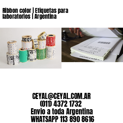 Ribbon color | Etiquetas para laboratorios | Argentina