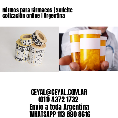 Rótulos para fármacos | Solicite cotización online | Argentina