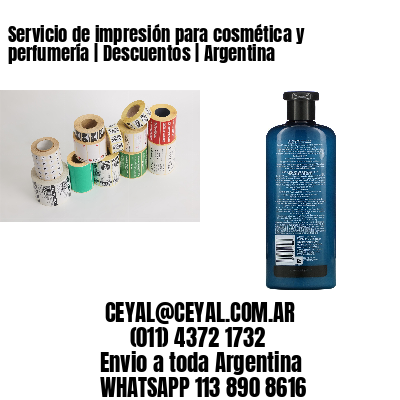 Servicio de impresión para cosmética y perfumería | Descuentos | Argentina